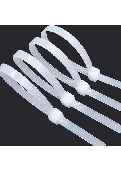 200 Adet - 20 cm Cırt Kelepçesi 4*200 mm Kablo Bağı - (Beyaz 200 Adet) modelleri