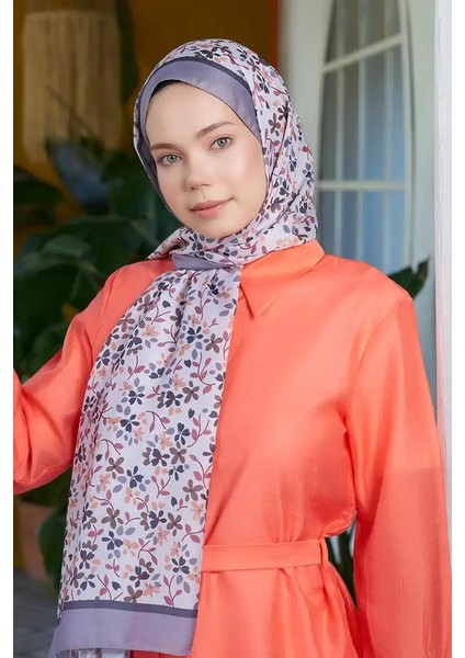 Seremoni Koleksiyonu Sara Desen Şal - Gri