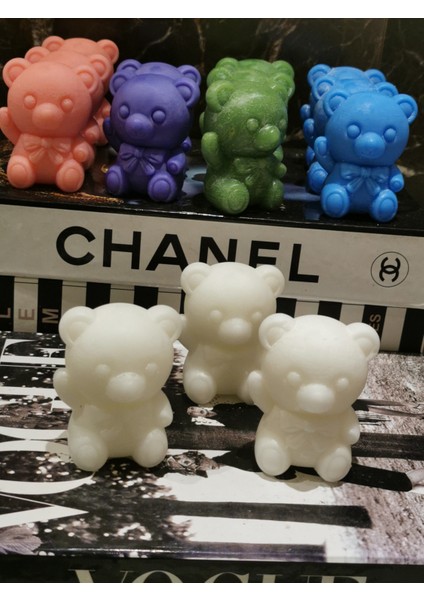 Iv Candles Babyshower Kocakafa 10'lu Büyük Boy Ayıcık Mum fiyatları