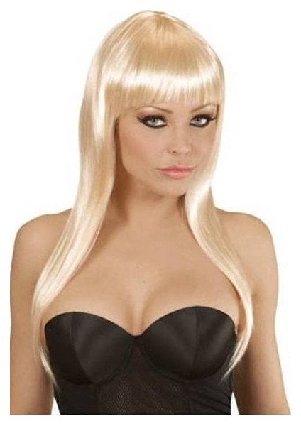 Platin Sarı Uzun Parti Peruk