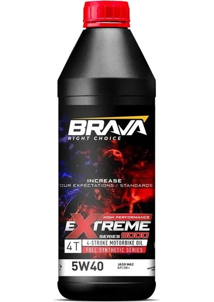 Brava Extreme 9000 4t 5W40 Tam Sentetik Yağ