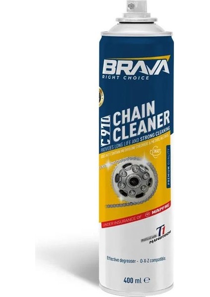 Brava Zincir Temizleyici Sprey C910 400 ml Brava