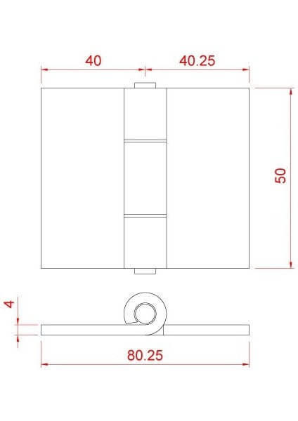 ildem Yaprak Menteşe 5 cm