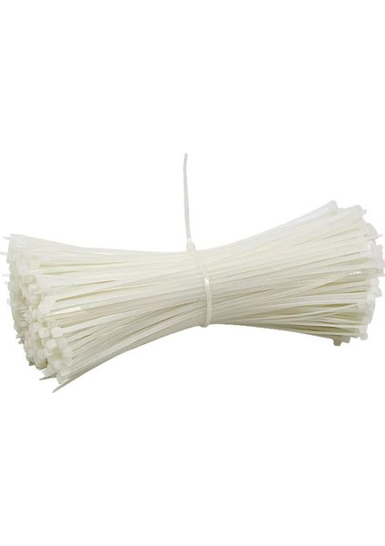 300 Adet - 20 cm Cırt Kelepçesi 5*250 mm Kablo Bağı - (Beyaz 300 Adet) fiyatları