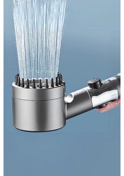 3 Fonksiyonlu Masajlı Duş Başlığı - Kireç Filtreli Start- Stop Tuşlu Banyo Duş Başlık fırsatları