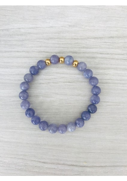 Gerçek Mavi Kuvars Taşı Bileklik MKT49002