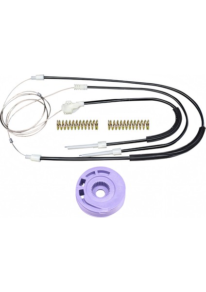 Volkswagen Golf 3 Vento 1992 1998 Uyumlu Ön Sol Kapı Cam Kriko Teli ve Tamir Seti Takımı Kiti