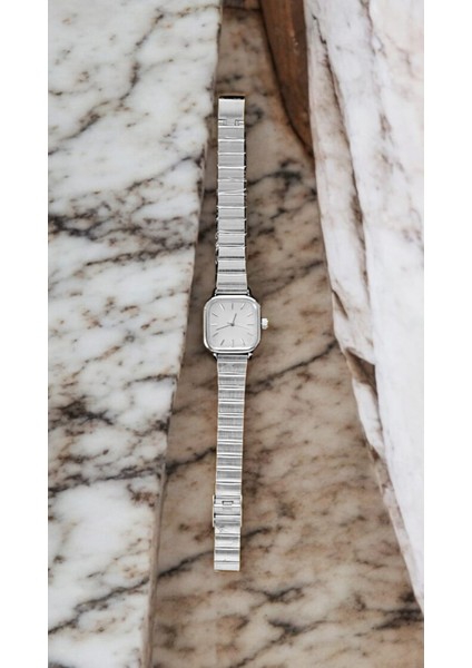 Ayarlanabilir Kordonlu Kare Kadın Kol Saati