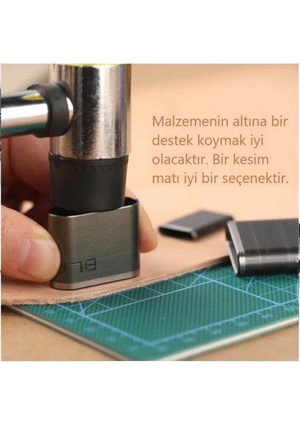 24 Parça Şekilli Delici, Deri Desen Çizici, Çok Şekilli Oval Yuvarlak Kare Delgeç, Saraciye Deri Delgeç indirimleri