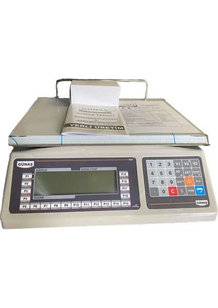 Nht 30 kg /5 gr Elektronik Şarjlı Terazi (Bakanlık Onaylı-Mühürlenebilir) %100 Yerli Üretim