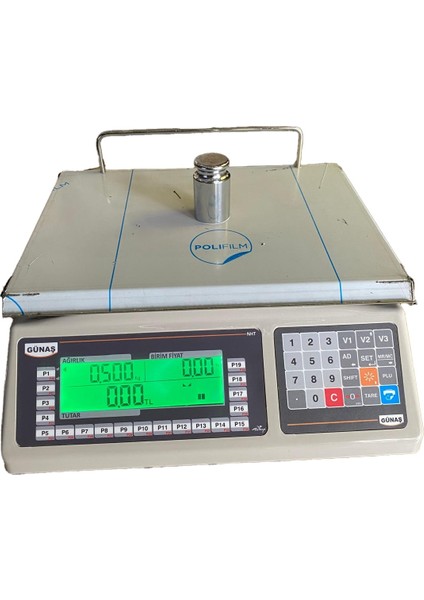 Nht 30 kg /5 gr Elektronik Şarjlı Terazi (Bakanlık Onaylı-Mühürlenebilir) %100 Yerli Üretim