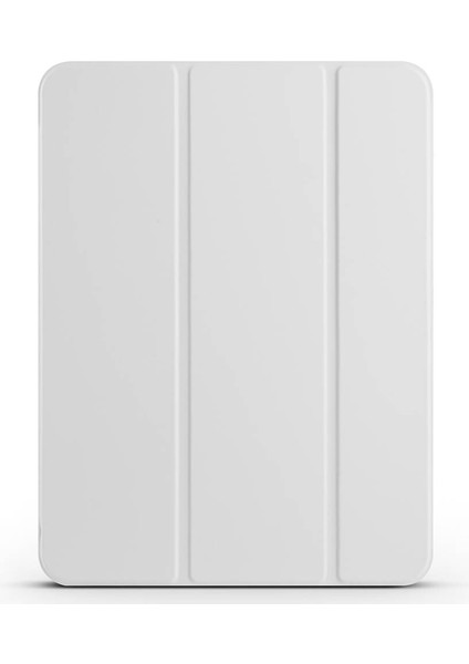 Apple iPad Pro 11 Uyumlu 2024 Zore Smart Cover Kalem Bölmeli Standlı 1-1 Kılıf, Gri