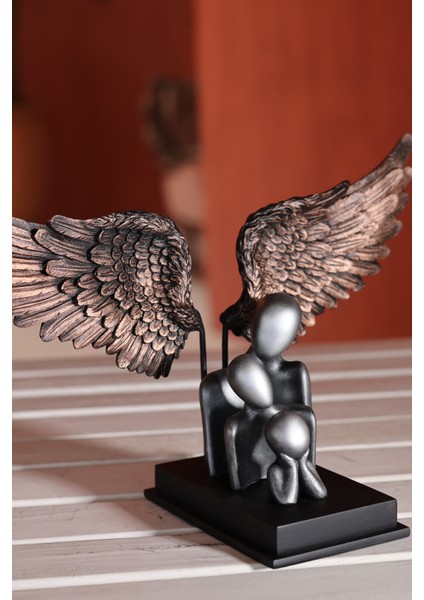 Melek Kanatlı Aile Biblo (Gümüş) fiyatları