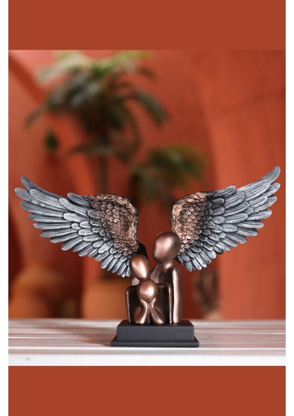 Melek Kanatlı Aile Biblo (Altın) fiyatları