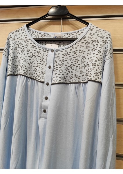%100 Pamuk Robalı Rahat Kesim Uzun Kol Kadın Pijama Takım 14615 fiyatları