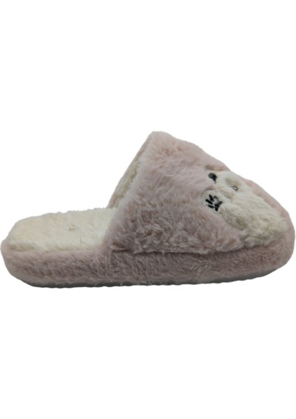 Cloudstep Kadın Peluş Ev Terliği - Lila-Beyaz - 37