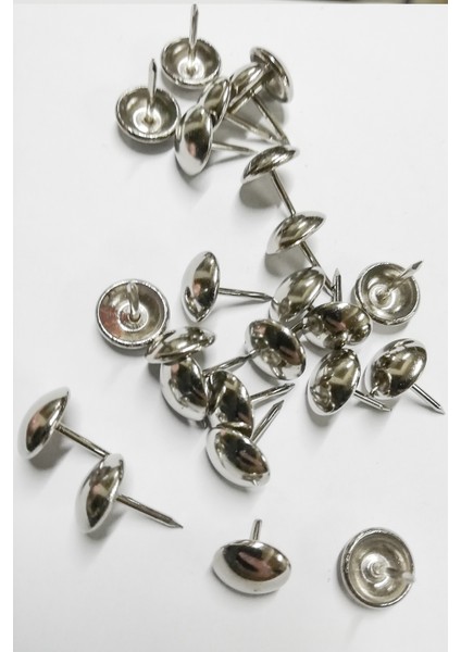 100 ADET 11 MM NİKEL KABARA RAPTİYE HOBİ ÇİVİSİ KOLTUK ÇANTA TASARIM AKSESUAR SÜSÜ modelleri