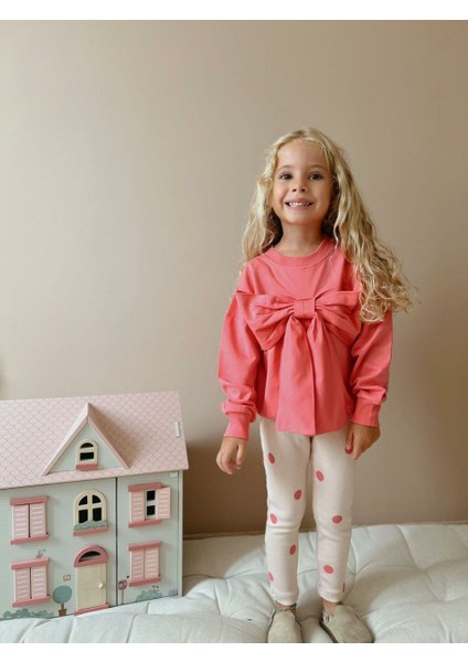 Baume Clothes Kurdele Detayli Çiçekli Kiz Çocuk Alt- Üst Takim