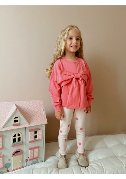 Baume Clothes Kurdele Detayli Çiçekli Kiz Çocuk Alt- Üst Takim