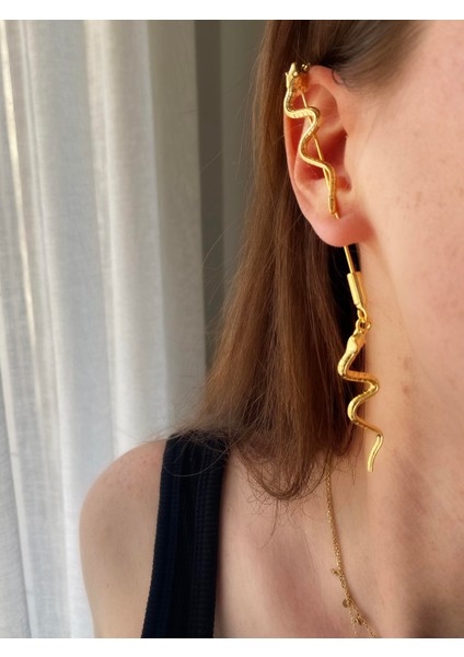 Yılan Tasarımlı Baston Küpe modelleri