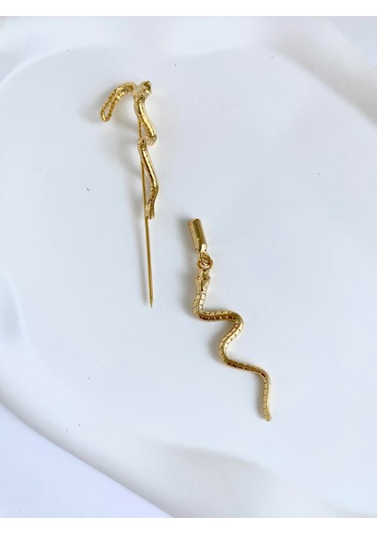 Yılan Tasarımlı Baston Küpe fırsatları