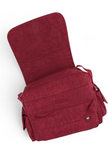 Kadın Postacı Omuz Okul Çantası Klinkır Çapraz Askılı Çok Cepli Su Itici Hafif Kumaş 30*25 cm fırsatları