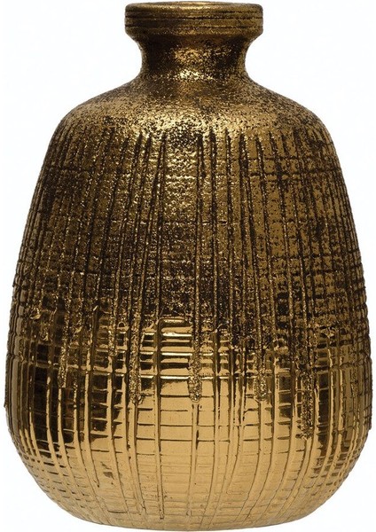 Terracotta Desenli Vazo