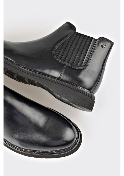 Siyah Deri Erkek Günlük Bot fırsatları