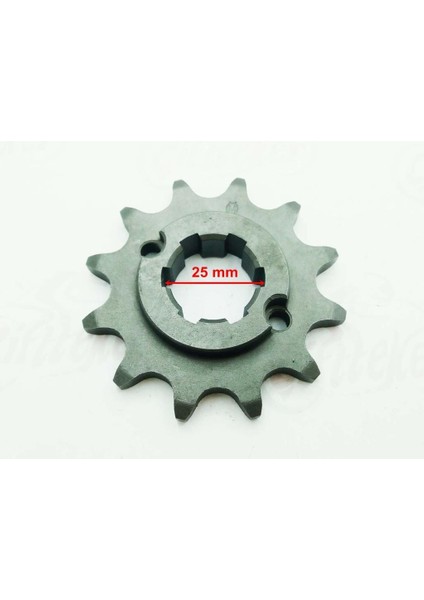 Ön Dişli Atv 12T - 520 Atv Yuki Cazador Iç 25 mm Setli 2 Delikli