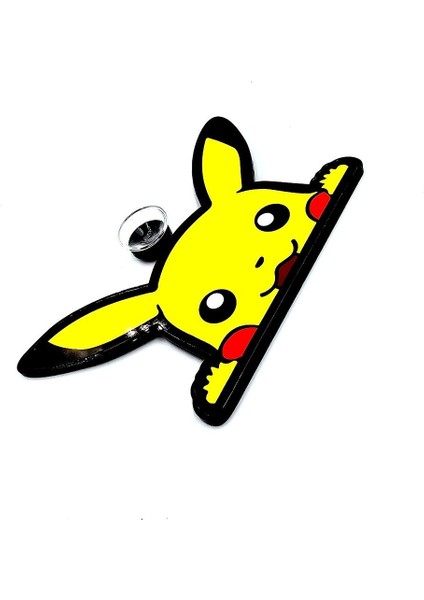 Pikachu Karakter Vantuzlu Pleksi Cam Süsü - Pikachu Cam Süsü Cam Süsü Model 1 fiyatları