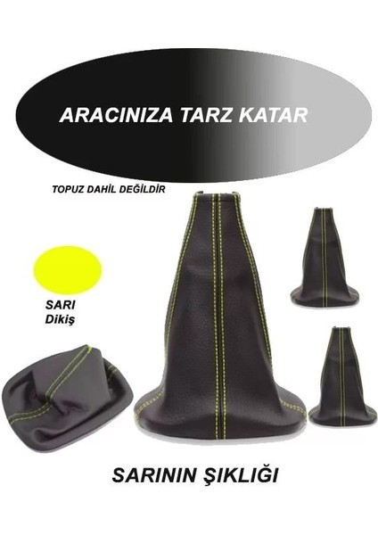 Fıat Uno Uyumlu Oto,araba Vites Körüğü Sarı Dikiş fiyatları