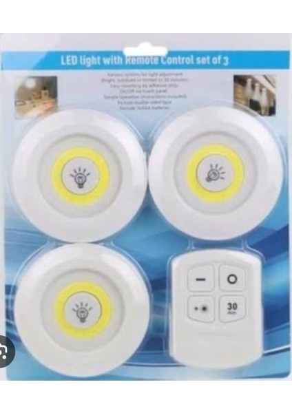 Ceyden Üçlü Pilli Spot LED