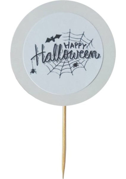 20 Adet Happy Hallowen Baskılı Kürdan 6 cm - Hallowen Cadılar Bayramı fiyatları