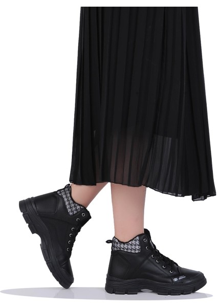 Mp 242-2245ZN Kadın Kürklü Kışlık Düz Bot