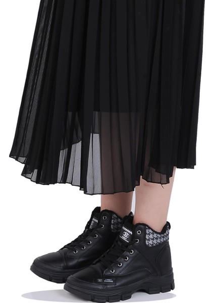 Mp 242-2245ZN Kadın Kürklü Kışlık Düz Bot fiyatları