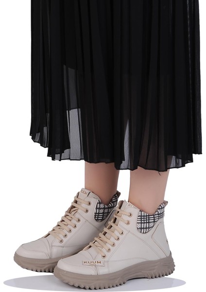 K108908 Bej Termal Kürklü Kadın Düz Kışlık Bot fiyatları