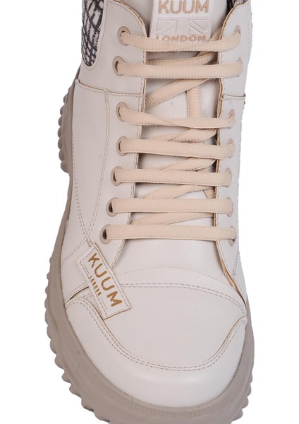 K108908 Bej Termal Kürklü Kadın Düz Kışlık Bot modelleri