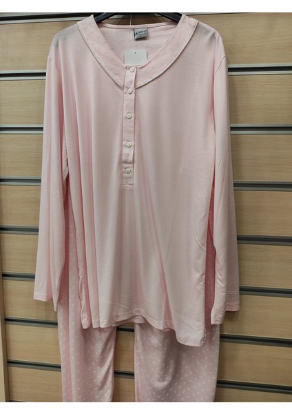 Pamuk Uzun Kol Kadın Pijama Takım 14642