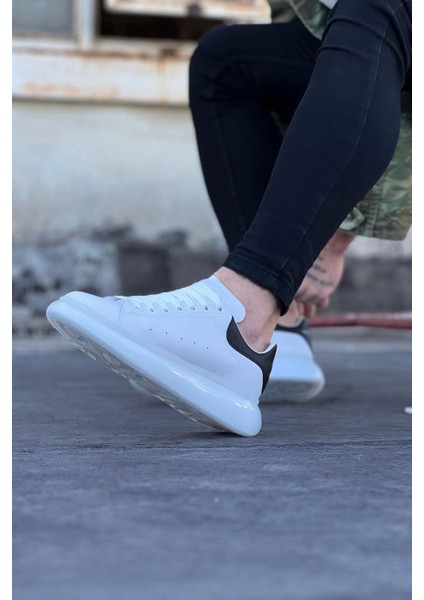 WG095 Beyaz Siyah Erkek Casual Ayakkabı fiyatları