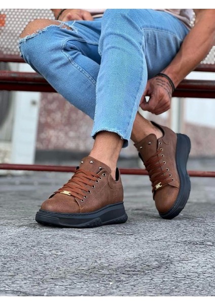 WG501 Taba Siyah Erkek Yüksek Taban Ayakkabı fiyatları