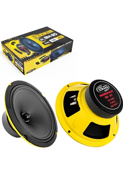 Bm-20 Oto Midrange 20Cm 900 Watt (125 Rms) 2 Adet