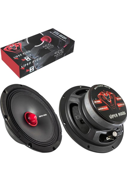Atz-802A Oto Midrange 20Cm 400 Watt 2 Adet