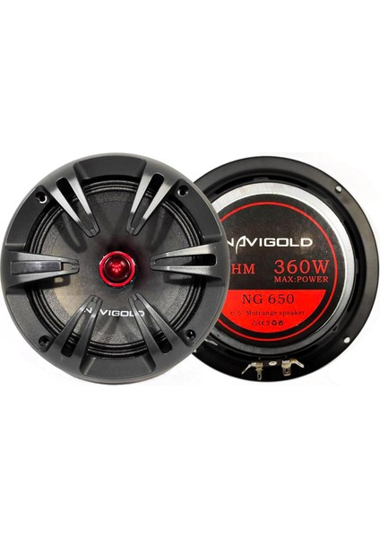 Navıgold Ng-650 Oto Midrange 16Cm 360 Watt 2 Adet