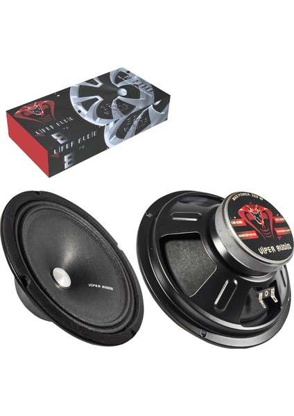 Viper Atz-809A Oto Midrange 20Cm 320 Watt 2 Adet