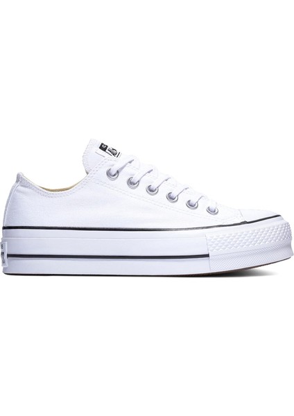 Chuck Taylor All Star Canvas Platform Kadın Beyaz Günlük Stil Ayakkabı 560251C
