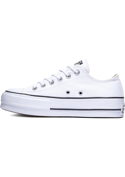 Chuck Taylor All Star Canvas Platform Kadın Beyaz Günlük Stil Ayakkabı 560251C