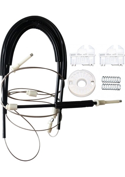 Skoda Superb B5 3U 2001-2007 Uyumlu Ön Sağ Kapı Cam Kriko Teli Ve Tamir Seti Takımı Kiti