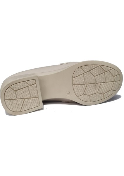 Topuklu Aksesuarlı Kadın Loafer Ayakkabı 0094016-Z