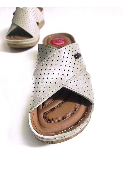 Anatomic Full Deri Terlik Taraklı Ayaklara Topuk Dikeninet Anne Terliği modelleri