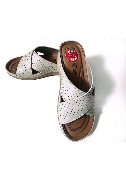 Anatomic Full Deri Terlik Taraklı Ayaklara Topuk Dikeninet Anne Terliği fırsatları